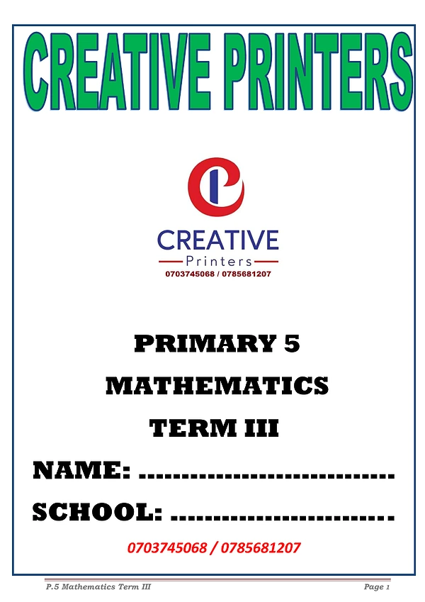 creative printers p.5 mtc work book term 3