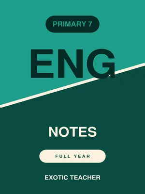 p7 english notes full year