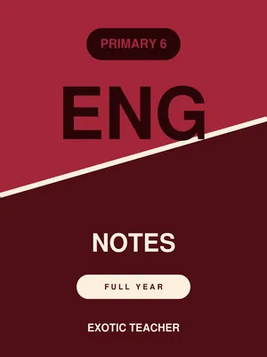 p6 english notes full year
