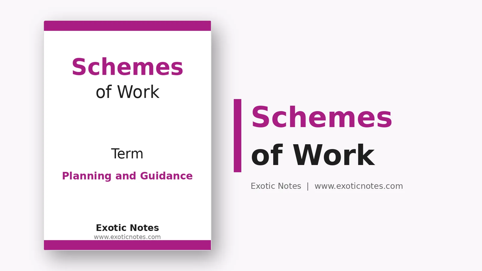 Schemes of Work